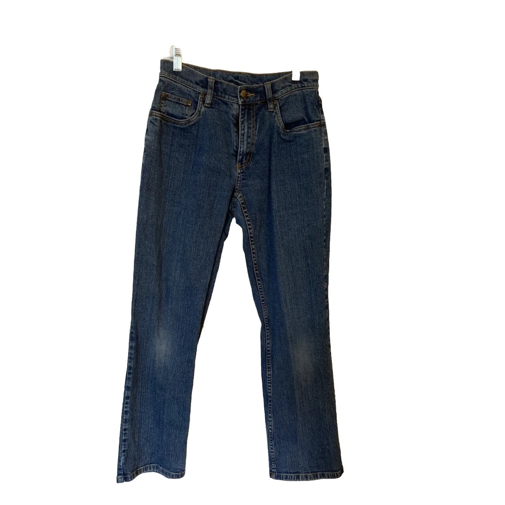 LL‎ BEAN  jeans women Size 6 Petite Blue Tapered